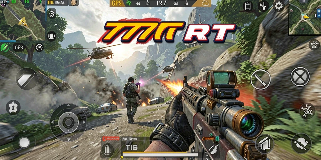 Tampilan gameplay seru dari 777RT dengan aksi TPS yang mendebarkan.