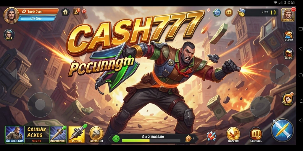 Tampilan gameplay menegangkan dari CASH777 dalam aksi penuh