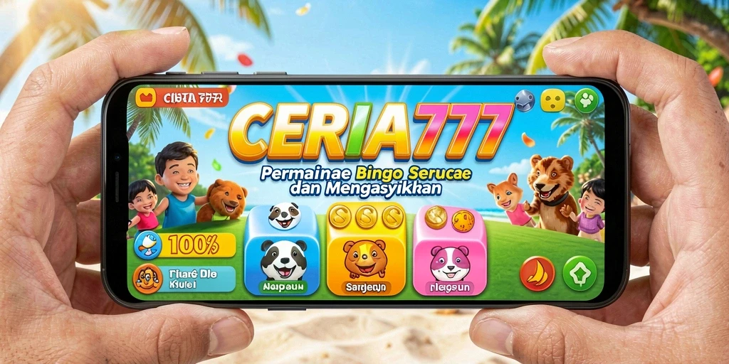Screenshot CERIA777 menampilkan permainan Bingo yang seru dan interaktif.