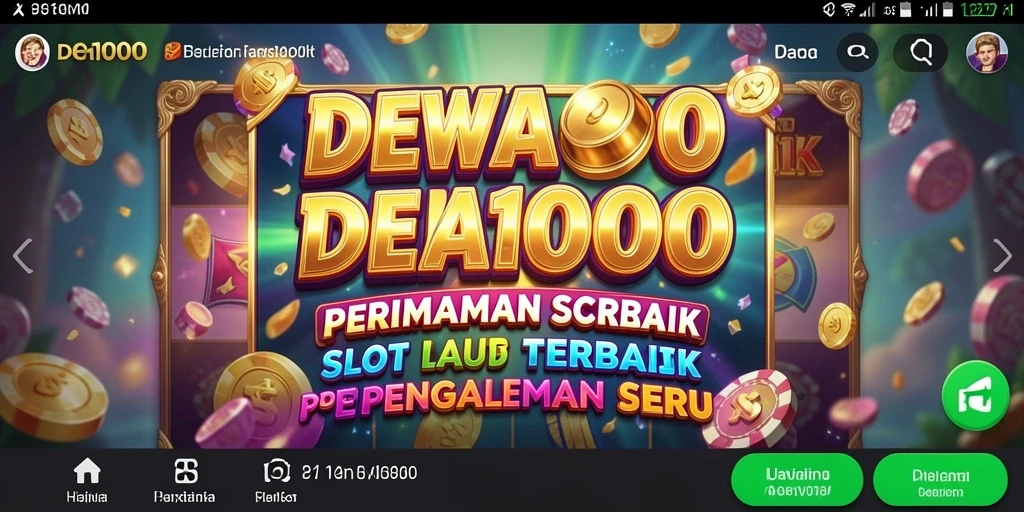 Screenshot gameplay DEWA1000 menunjukkan keseruan bermain Slot.