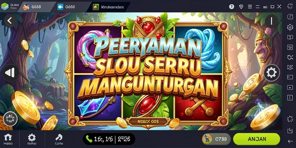 Tampilan gameplay G668 yang penuh warna dan menarik perhatian.
