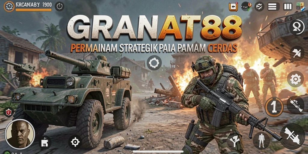 Tampilan gameplay <strong>GRANAT88</strong> yang menegangkan dan strategis.