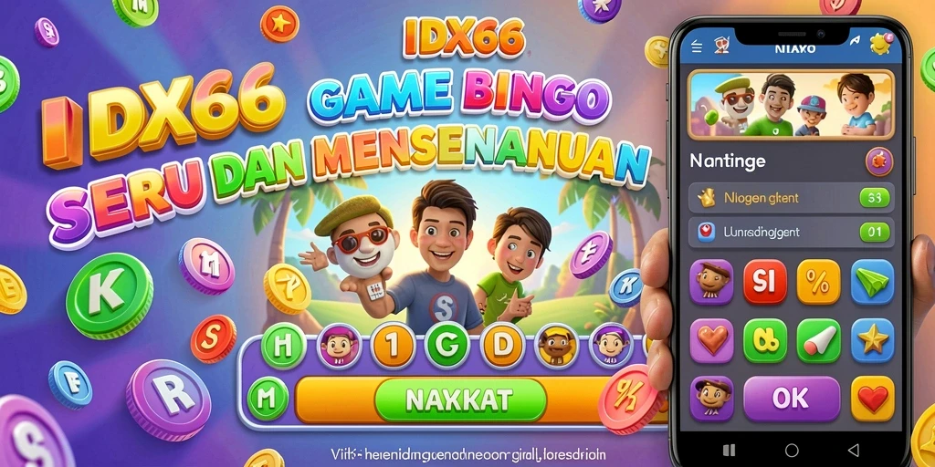 Screenshot utama menunjukkan pemain menikmati gameplay Bingo yang seru.