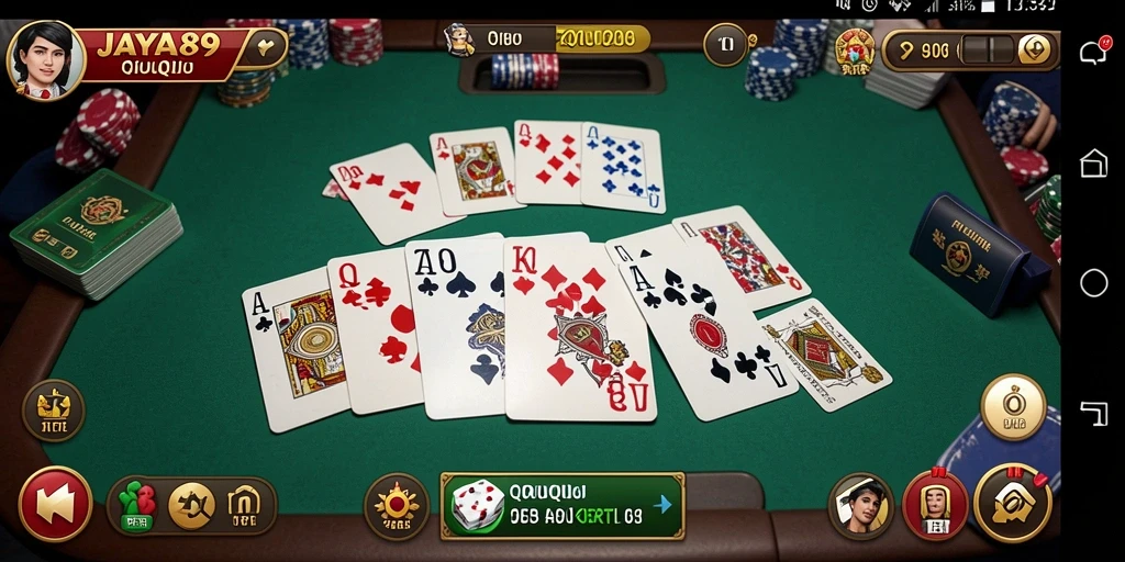 Screenshot dari gameplay QiuQiu yang mendebarkan di JAYA89.