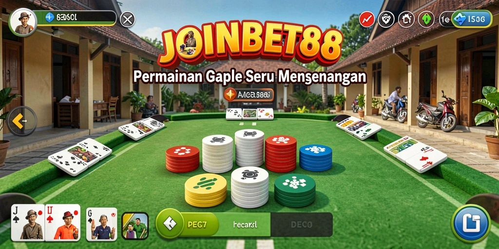 Tampilan gameplay seru Gaple di JOINBET88.