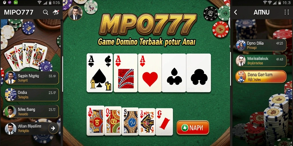 Tampilan menarik dari gameplay Domino di MPO777 yang seru.