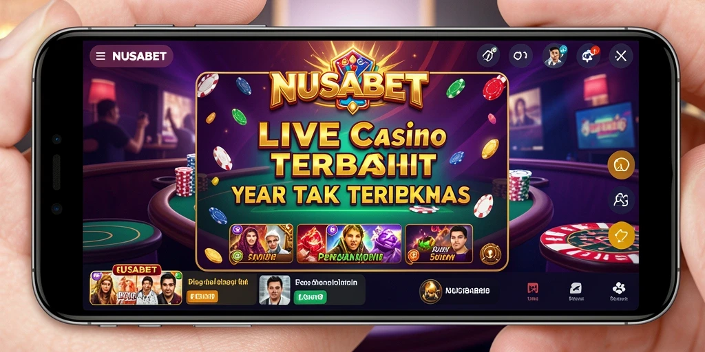 Tampilan Live Casino yang menarik dan dealer profesional dalam aksi.
