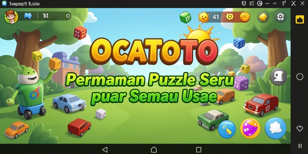 Tampilan screenshot OCATOTO menunjukkan permainan Puzzle yang menantang dan menarik.