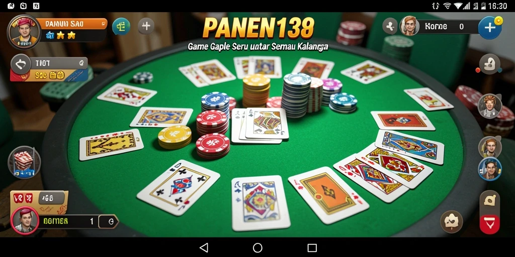 Tampilan gameplay Gaple yang seru dan interaktif.