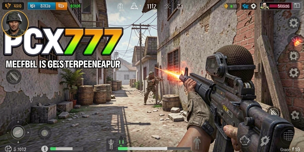 Gameplay seru PCX777 dengan aksi tembak-menembak mendebarkan.