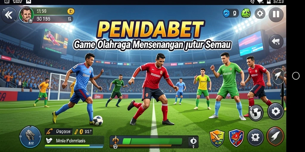 Tampilan gameplay menarik dari PENIDABET dengan berbagai olahraga.