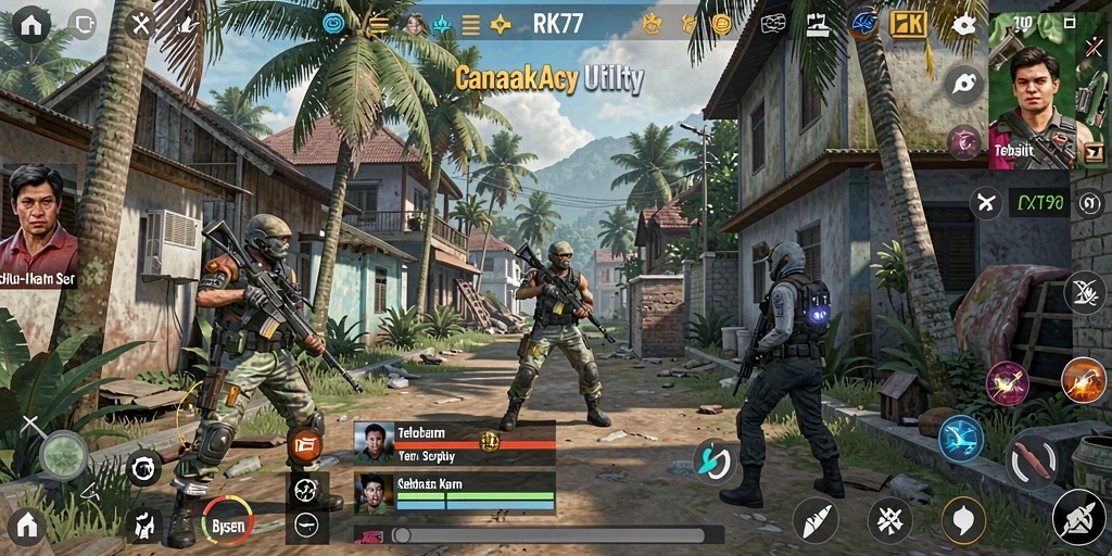 Tampilan antarmuka RK77 yang modern dan user-friendly.