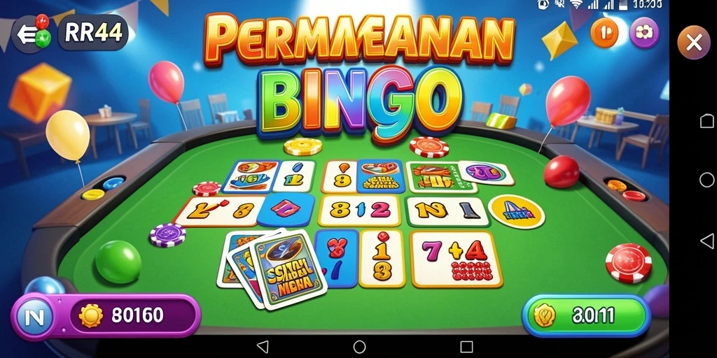 Gameplay Bingo yang seru dan interaktif di RR44.