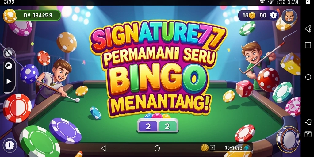 Screenshot gameplay SIGNATURE77 dengan suasana Bingo yang seru.