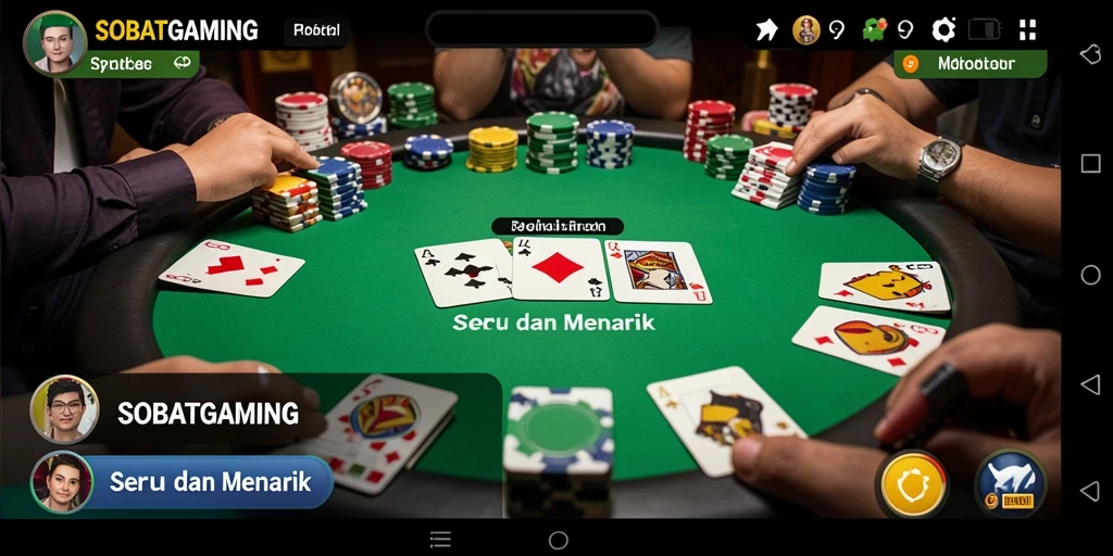 Gameplay seru di SOBATGAMING saat bermain Poker.