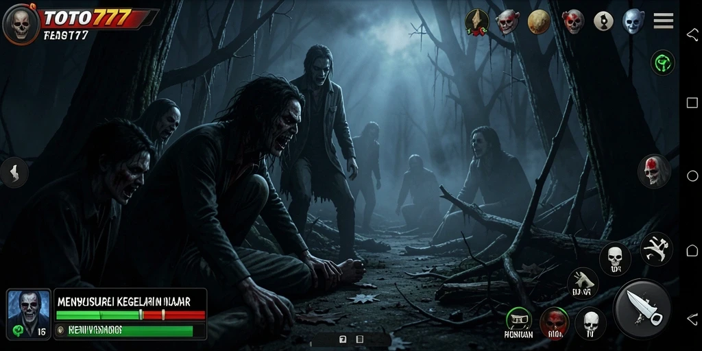 Screenshot menampilkan gameplay TOTO777 yang mendebarkan dan menyeramkan.