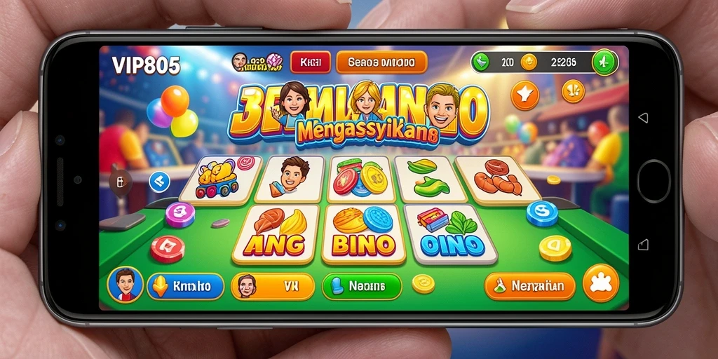 Tampilan menarik dari gameplay Bingo di VIP805.