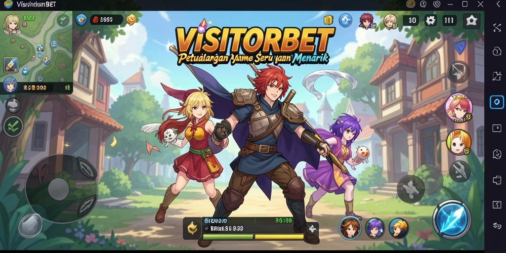 Screenshot dari gameplay seru dan karakter-karakter Anime yang menawan.