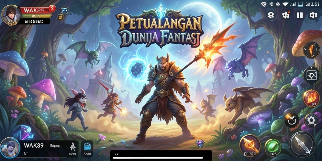 Tampilan gameplay WAK89 yang memukau dan mendebarkan dengan aksi ARPG yang seru.