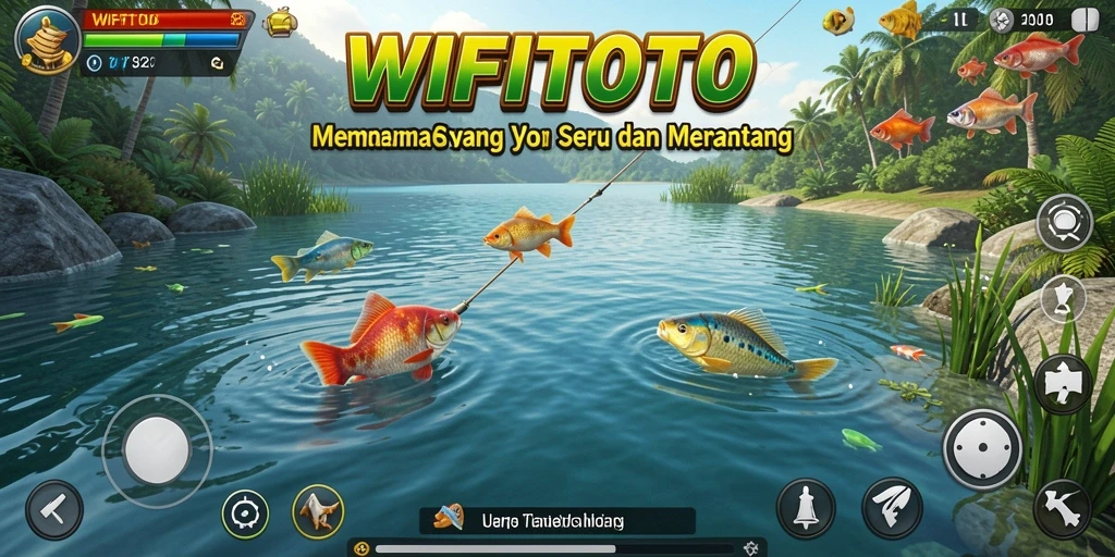 Tampilan gameplay WIFITOTO yang memukau saat menangkap ikan.