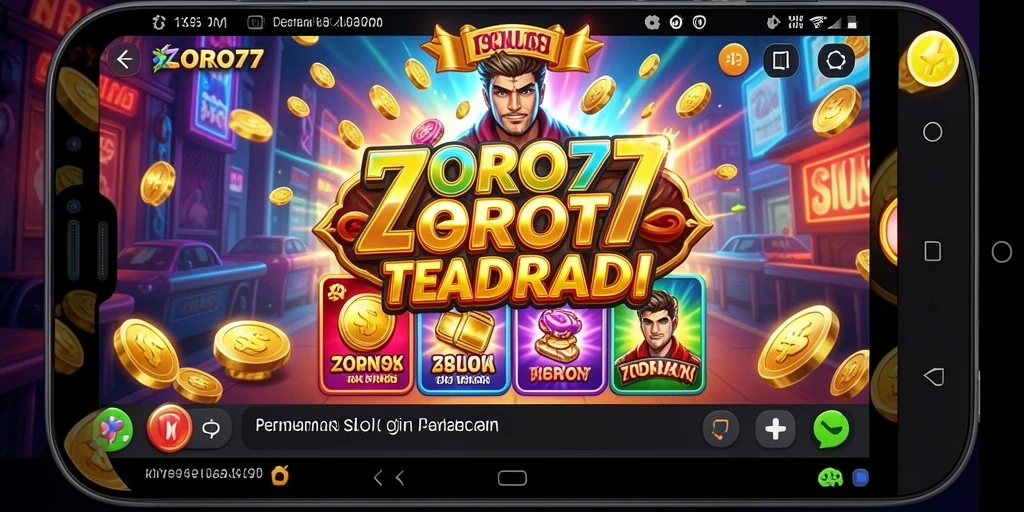 Tampilan gameplay menarik dari permainan Slot ZORO77.